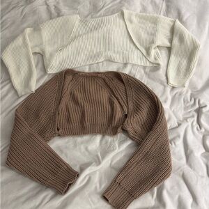 women shoulder sweaters